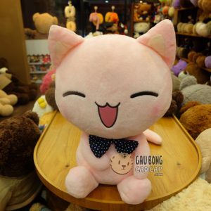 Mèo bông nơ chấm bi Mèo bông nơ chấm bi