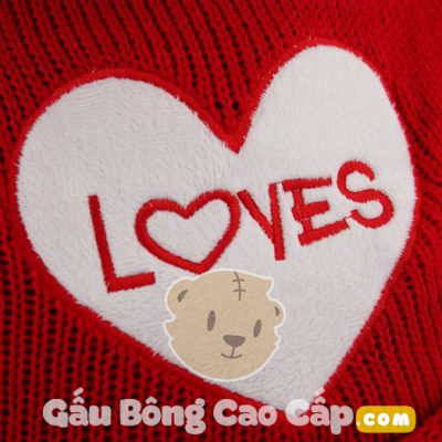 Gấu Bông Teddy áo len LOVES