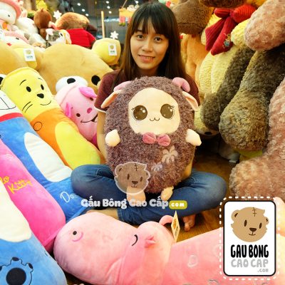 Cừu bông đeo nơ  (mắt long lanh)