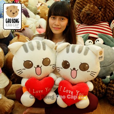 Mèo Bông Kute Tim Love