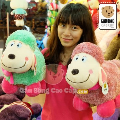 Cừu Bông Đeo nơ Tim
