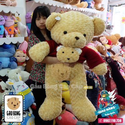 Gấu bông áo len mặt Gấu