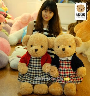 Teddy Đầm Caro áo khoát len