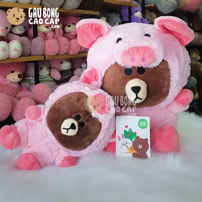 Gấu Brown đội lốt heo
