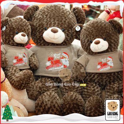 Gấu Teddy Merry Christmas (Choco)
