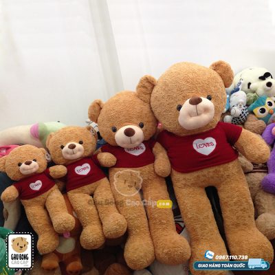 Gấu Teddy Smiley áo len LOVE