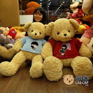 Gấu Teddy Russ áo len cổ lọ