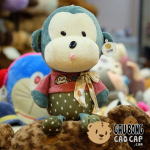 Khỉ áo chấm bi đeo nơ