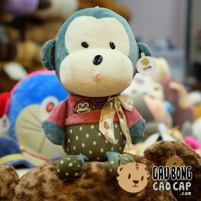 Khỉ áo chấm bi đeo nơ