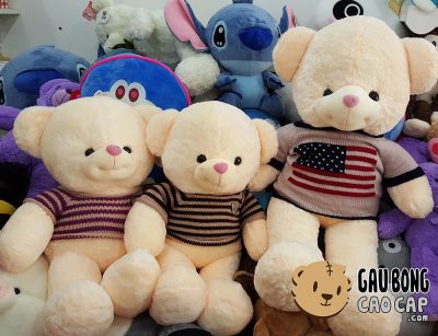 Gấu Teddy Smooth mũi đính hạt