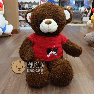 Gấu Teddy lông xù Kissing Couple