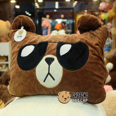 Gối Mền Brown - Gối mền Gấu Bông 2in1