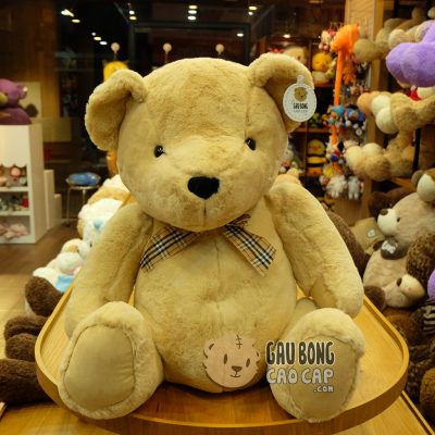 Gấu Teddy Smooth Vintage nơ Caro