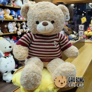 Gấu Teddy áo len cafe sữa