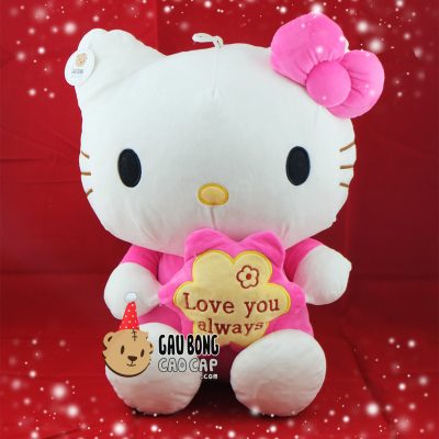 Hello Kitty ôm hoa