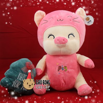 Heo bông Cospay đội lốt mèo