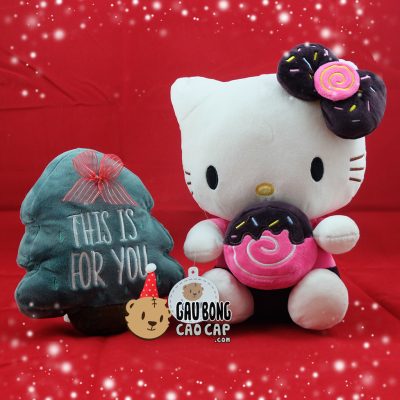 Hello Kitty ôm bánh Donut