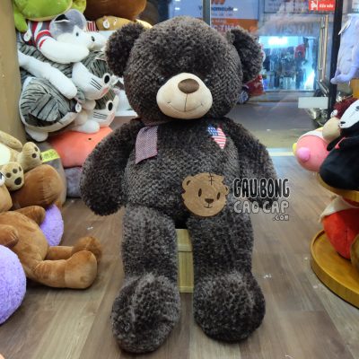 Teddy tim cờ mỹ choàng khăn
