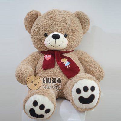 Gấu Teddy lông Layer choàng khăn