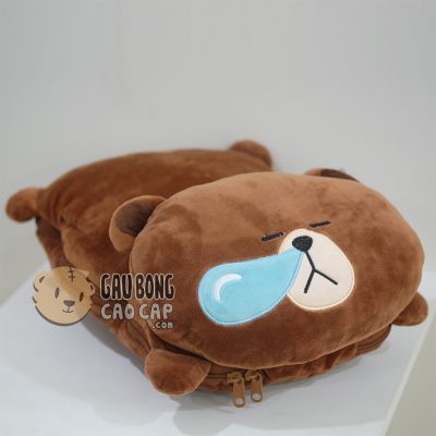 Gối mền Brown 2in1