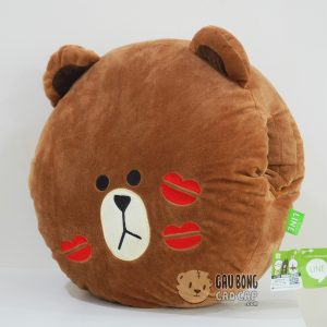 Gối ôm đút tay Brown Kiss