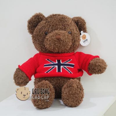 Gấu Teddy nhí lông xù cờ anh