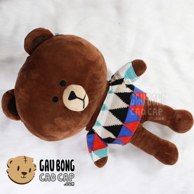 Gối mền Gấu Brown mặc áo len