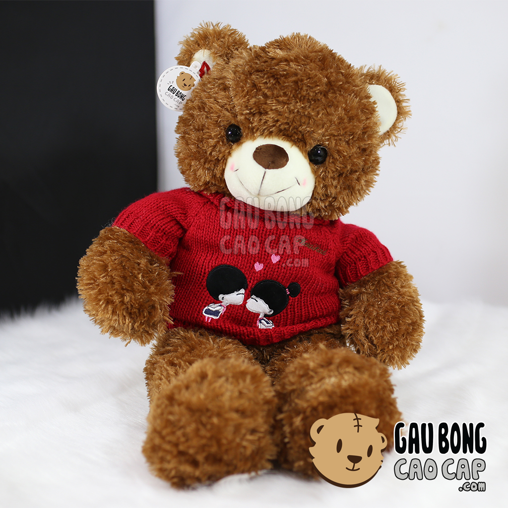 Gấu Teddy áo len Kissing Couple - 70cm
