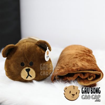 Gối mền Brown - Dạng dài ôm ngủ