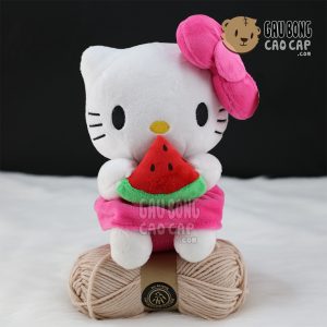 Gấu Bông Kitty nhí cầm dưa hấu