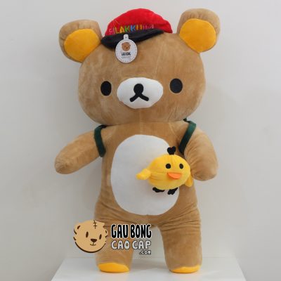 Gấu Bông Rilakkuma đeo Balo đi học