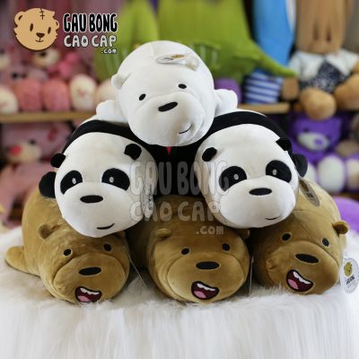 Gấu Bông We Bare Bear - Nằm