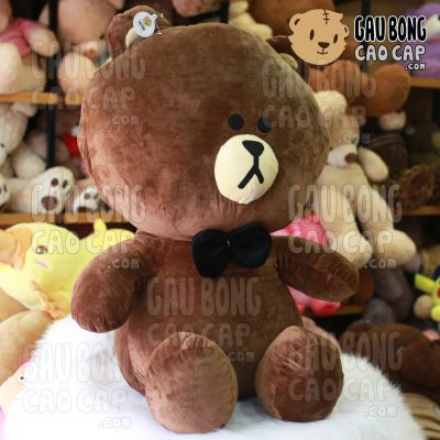 Gấu Brown đeo nơ