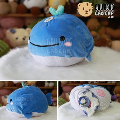 Gối mền Cá Voi Xanh Sanx