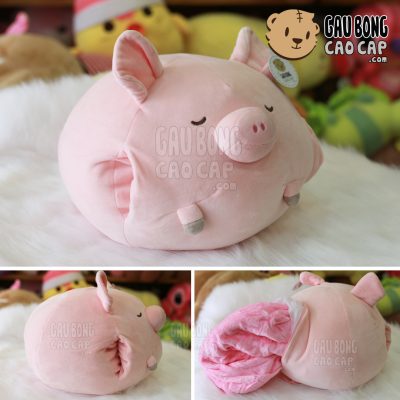 Gối mền Heo Tròn Đút Tay