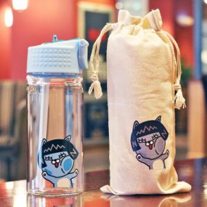 Bình nước thủy tinh Kakao Talk 450ml