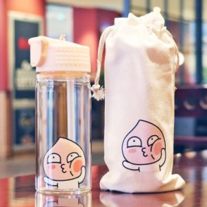 Bình nước thủy tinh Kakao Talk 450ml