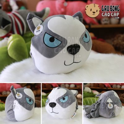 Gối mền đút tay mặt Chó Husky