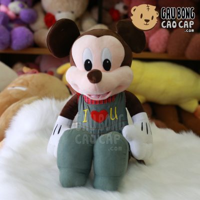 Chuột Bông Mickey mặc yếm I Love You