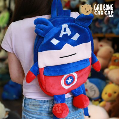 Balo Gấu Bông Avenger Captain - Có chân tay