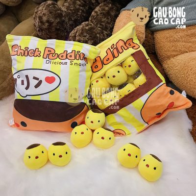 Gố ôm Pudding Gà Vàng