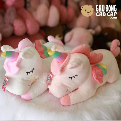 Gấu Bông Unicorn nằm lông mịn