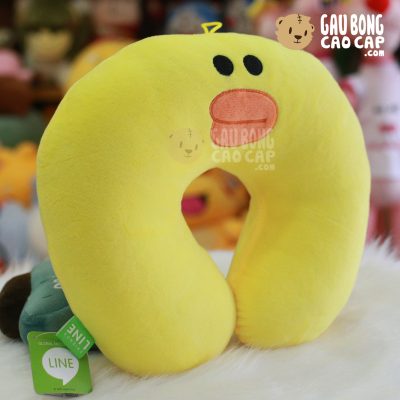 Gối chữ U Vịt Line Vàng