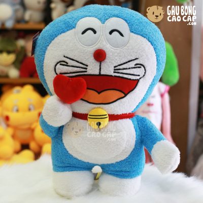 Gấu Bông Doremon cầm tim