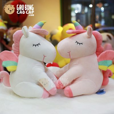 Unicorn bông lông mịn 4 chân