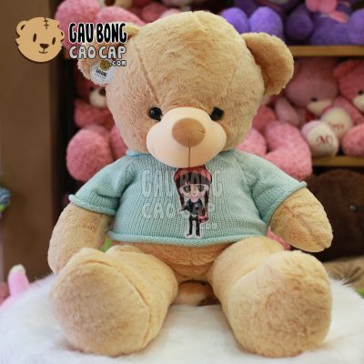 Gấu Teddy Smooth áo len Girl
