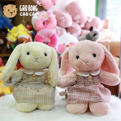 Thỏ Bông mặc đầm Caro