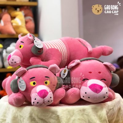 Gấu Bông Báo Hồng đeo HeadPhone