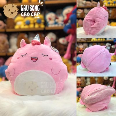 Gối mền Unicorn Đút Tay Miệng Cười To