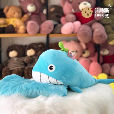 Gối mền 2in1 Cá Voi bông Mọc Mầm